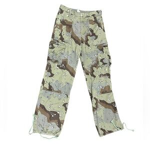 BETTER BE Camo Cargo Pants Drawsting Ankles VGC Size Small